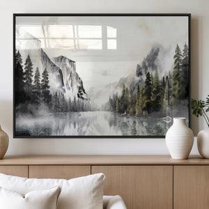 Yosemite Valley Wall Art Canvas Print – Framed and Ready to