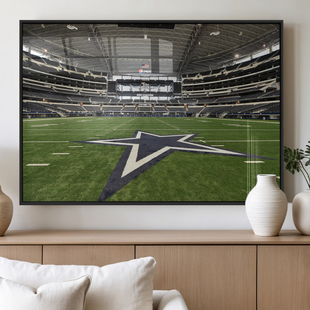 Dallas Cowboys Football Team Print - Arlington AT&T Stadium