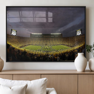 Michigan Wolverines Print - Michigan Stadium Wall Art Canvas
