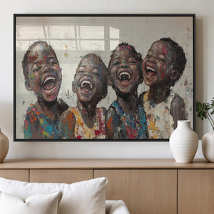 Shai Yossef Print - Joyful Childhood Canvas Wall Art -