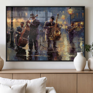 Afro Abstract Jazz Music Wall Art Canvas Print – Colorful
