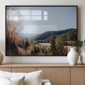 Tropical Palm Trees Wall Art Canvas Print – Framed Sunset