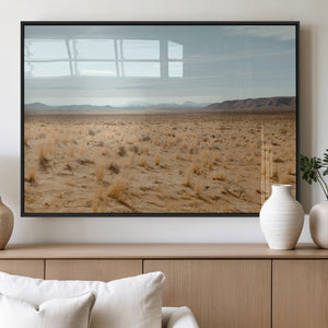 Desert Plains Wall Art Canvas Print, Golden Light Over Dry