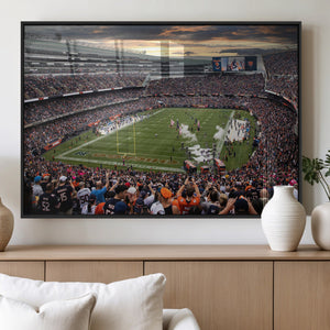 Chicago Bears Soldiers Field Wall Art Canvas Print – Framed
