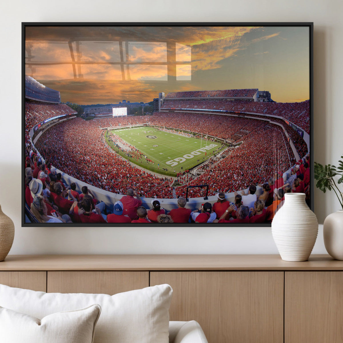 Dooley Stadium Wall Art, Sports Arena Canvas Print, Dooley