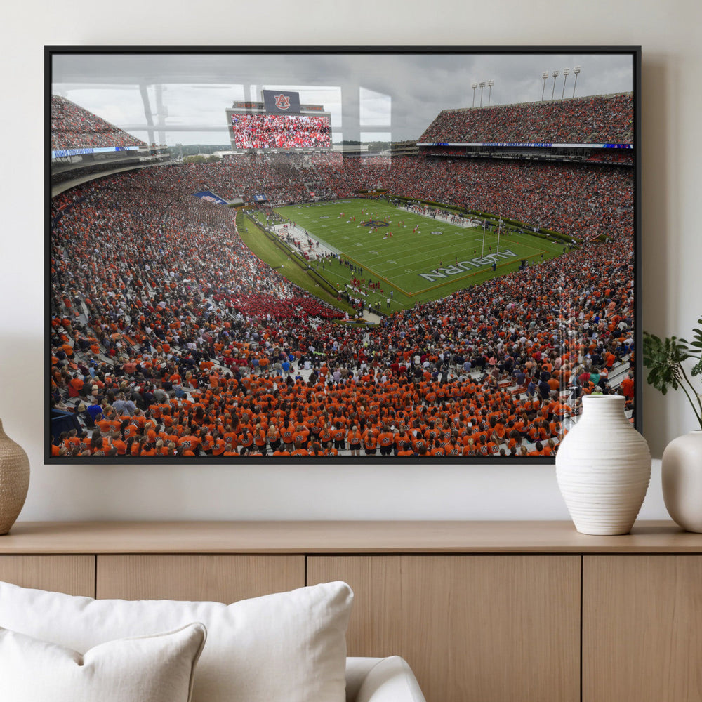 Jordan-Hare Stadium Wall Art Canvas Print, College Sports