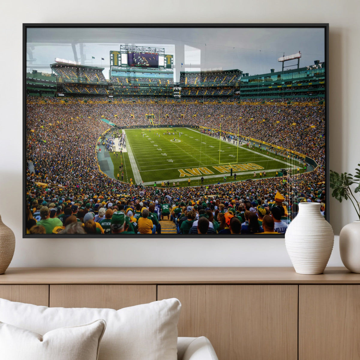 Green Bay Packers Lambeau Field Stadium Wall Art Canvas