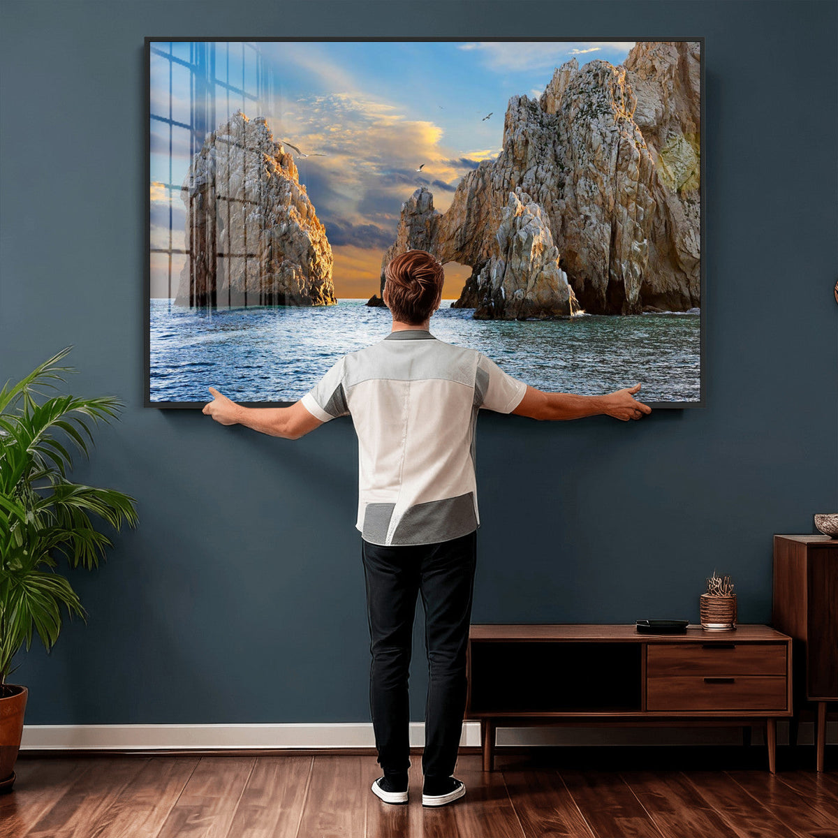 The Arch Cabo San Lucas Ocean Arch Wall Art Canvas Print,