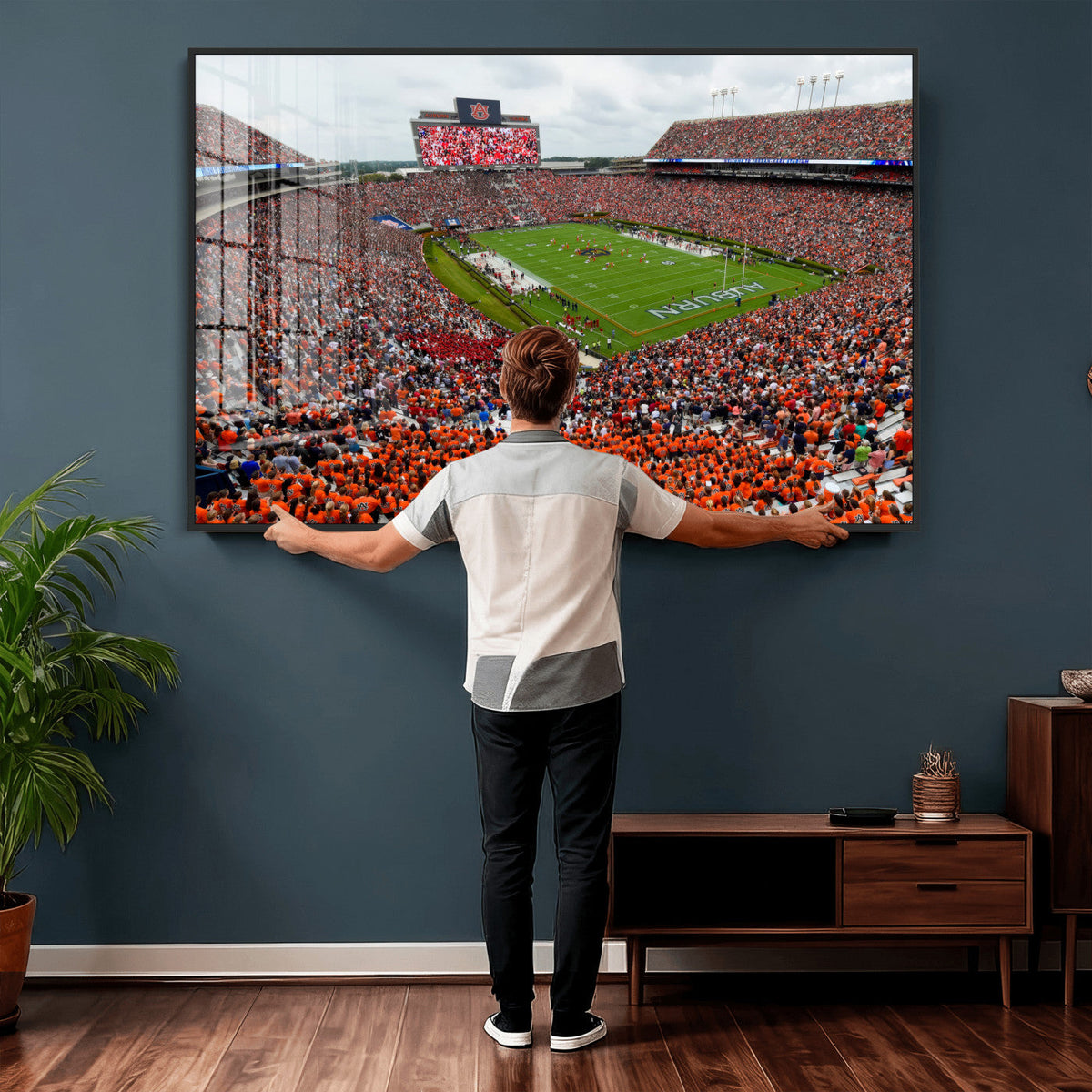 Auburn Stadium Wall Art Canvas Print, Jordan Hare Stadium