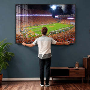 Clemson Football Stadium Wall Art Canvas Print, College