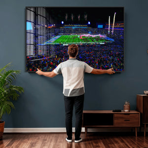 Ole Miss Rebels Vaught Hemingway Stadium Wall Art Canvas