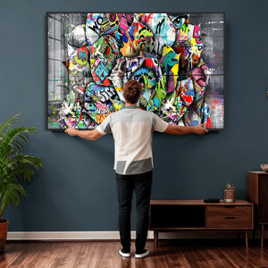 Abstract Graffiti Collage Street Art Wall Art Canvas Print
