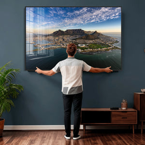 Cape Town Wall Art Canvas Print – Table Mountain Coastal