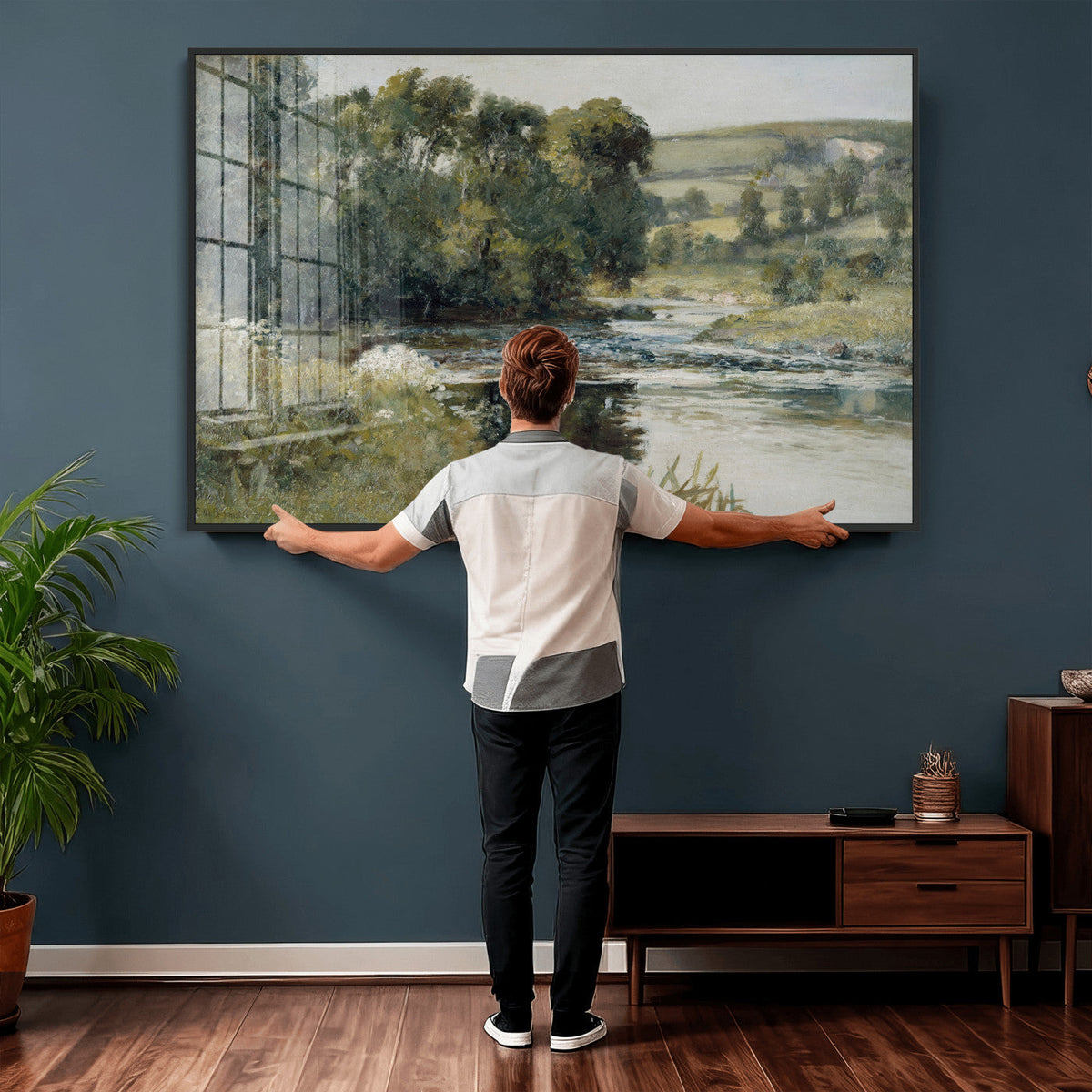 Streamside by Edward Mitchell Bannister Wall Art Canvas