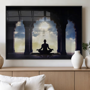 Women and Yoga Wall Art Canvas Print