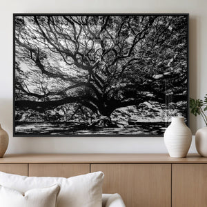 Mighty Angel Oak Wall Art | Angel Oak Tree Art Print