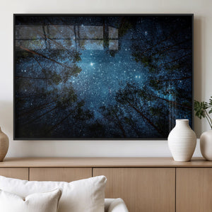 Forest and Stars Wall Art Canvas Print