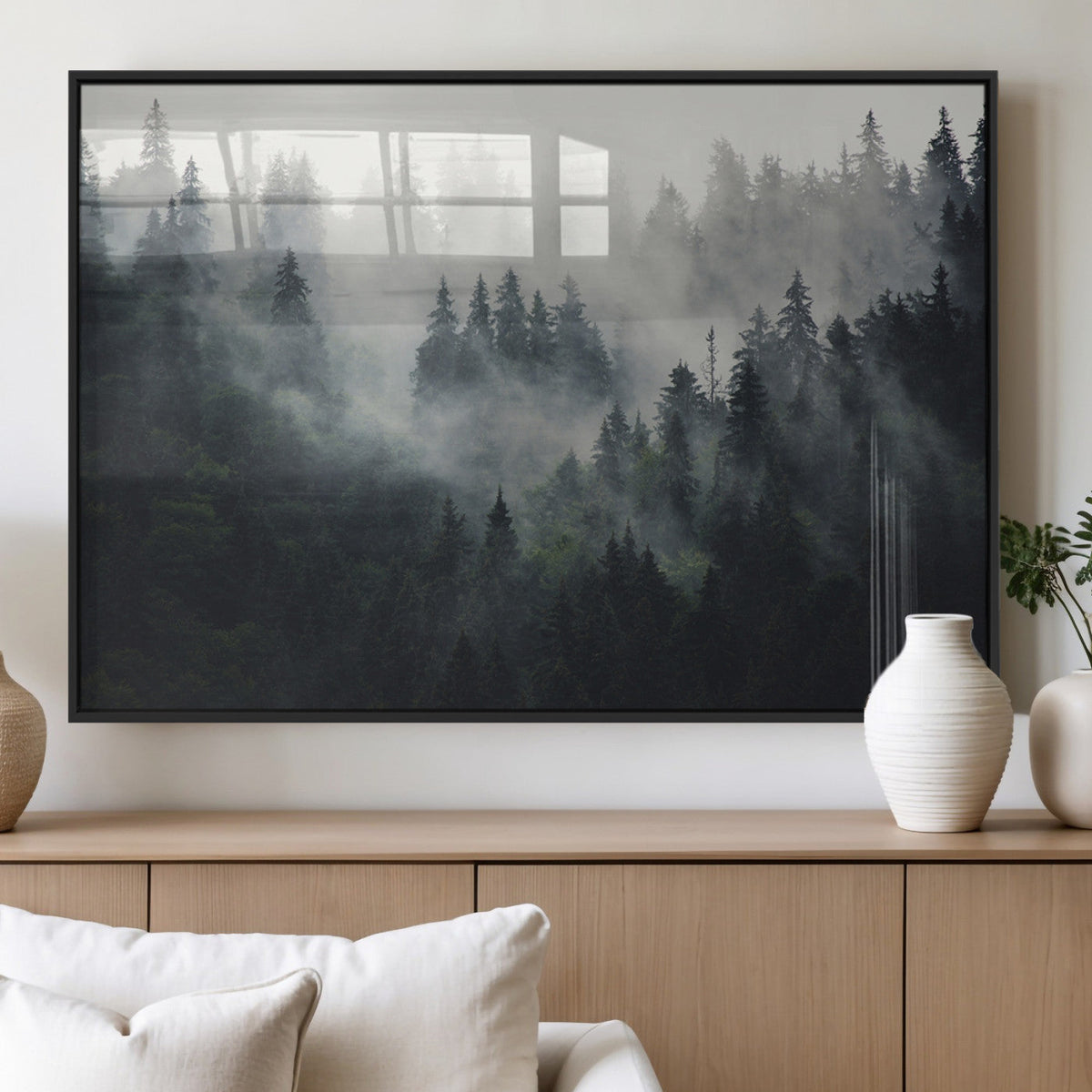 Nature Wall Decor - Serene Triptych Nature Print – Woodland