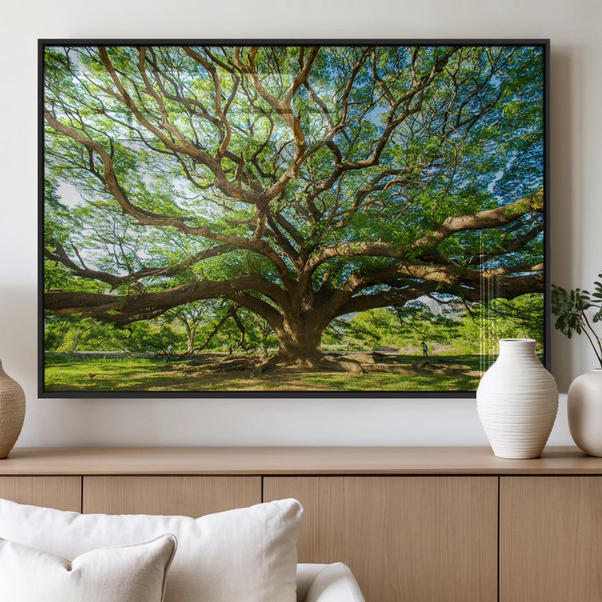 Majestic Oak Tree Wall Art – Serene Nature Canvas Print with