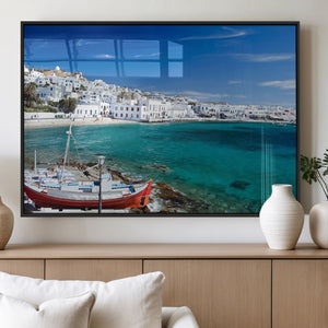 Santorini Wall Art Canvas Print