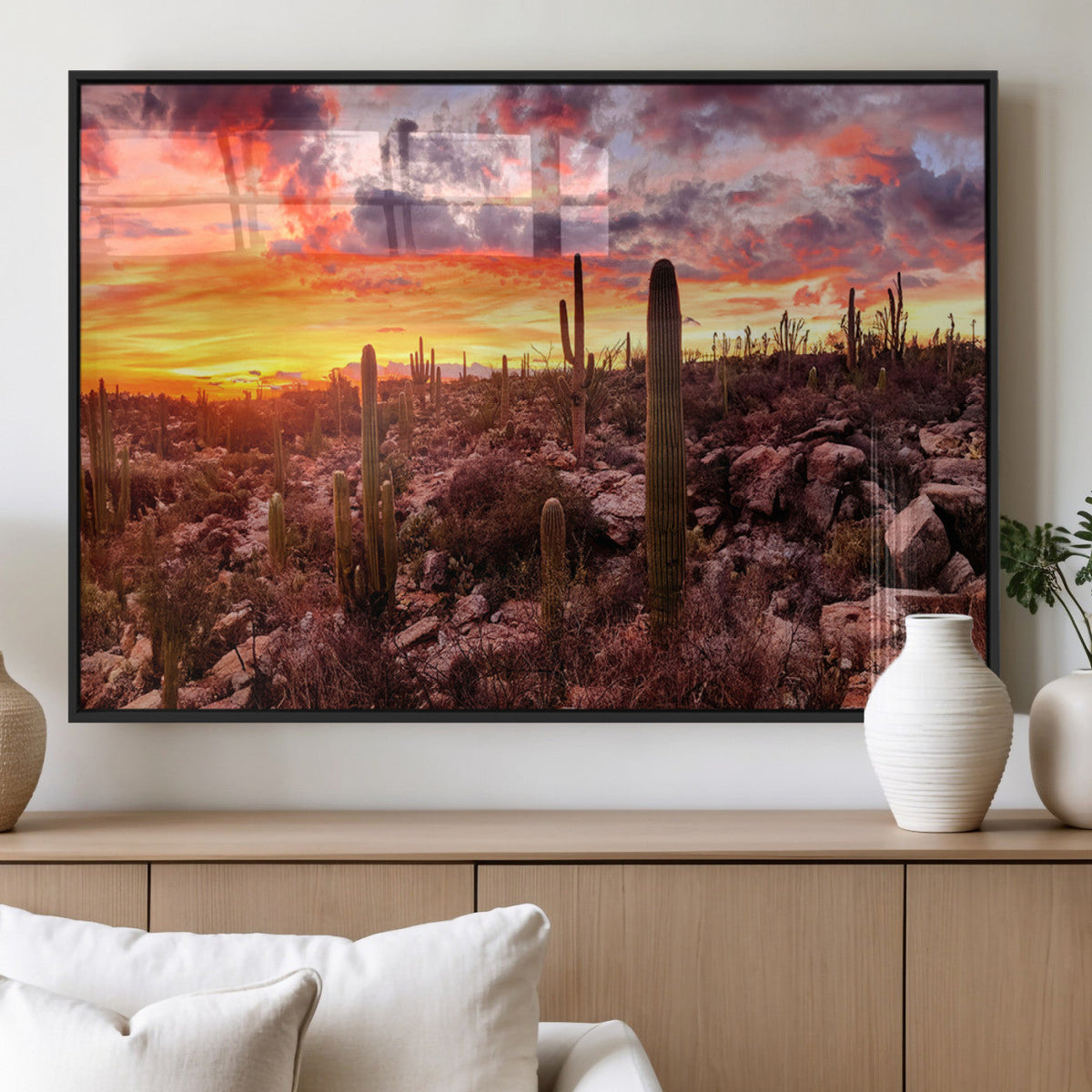 Arizona Desert Print, Western Cowboy Wall Art Print