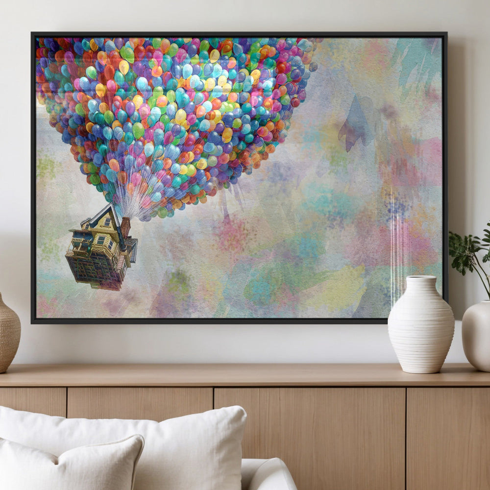 Up Pixar Poster, Look Up Pixar Wall Art, Up Pixar Canvas,