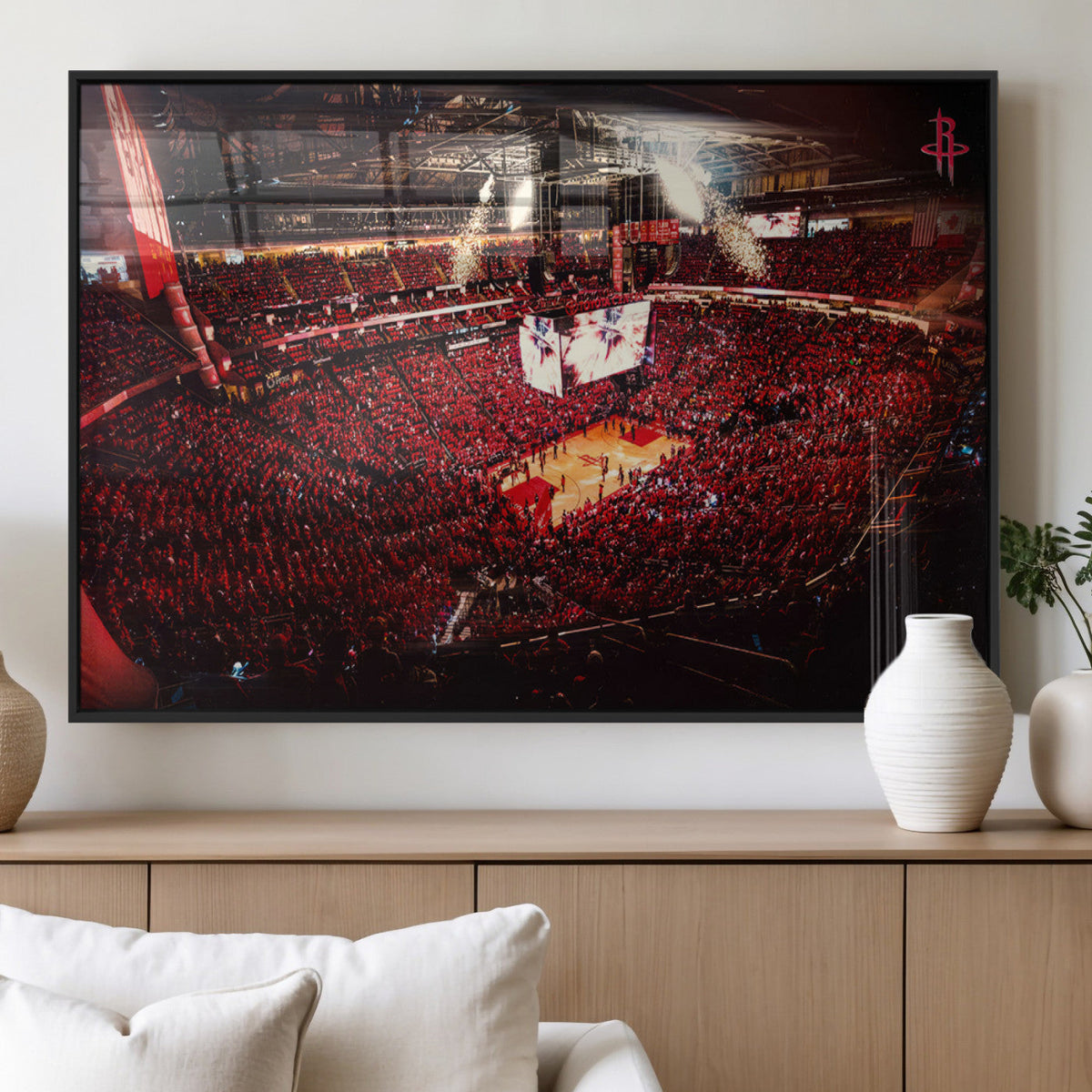 Houston Rockets Basketball Team Print Canvas- Houston Toyota