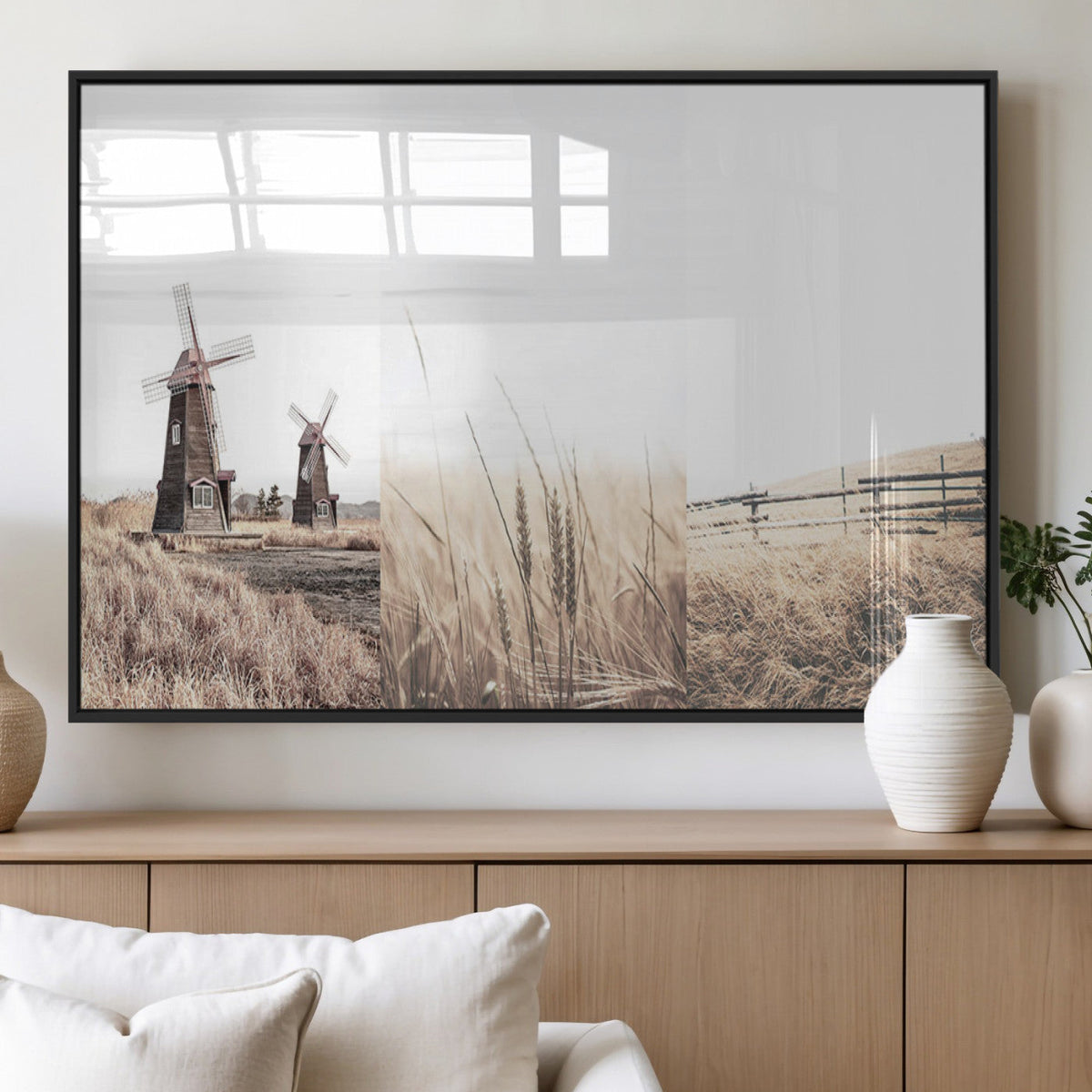 Farm Prints Set, Farmhouse Wall Art Canvas, Country House