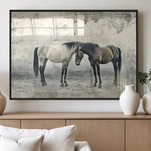 Chines Style Majestic Horses Wall Art | Ready to Hang and
