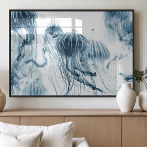 Abstract Jellyfish Canvas Print Wall Art
