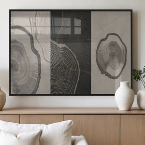 Minimalist Tree Rings Wall Art | Modern Abstract Canvas