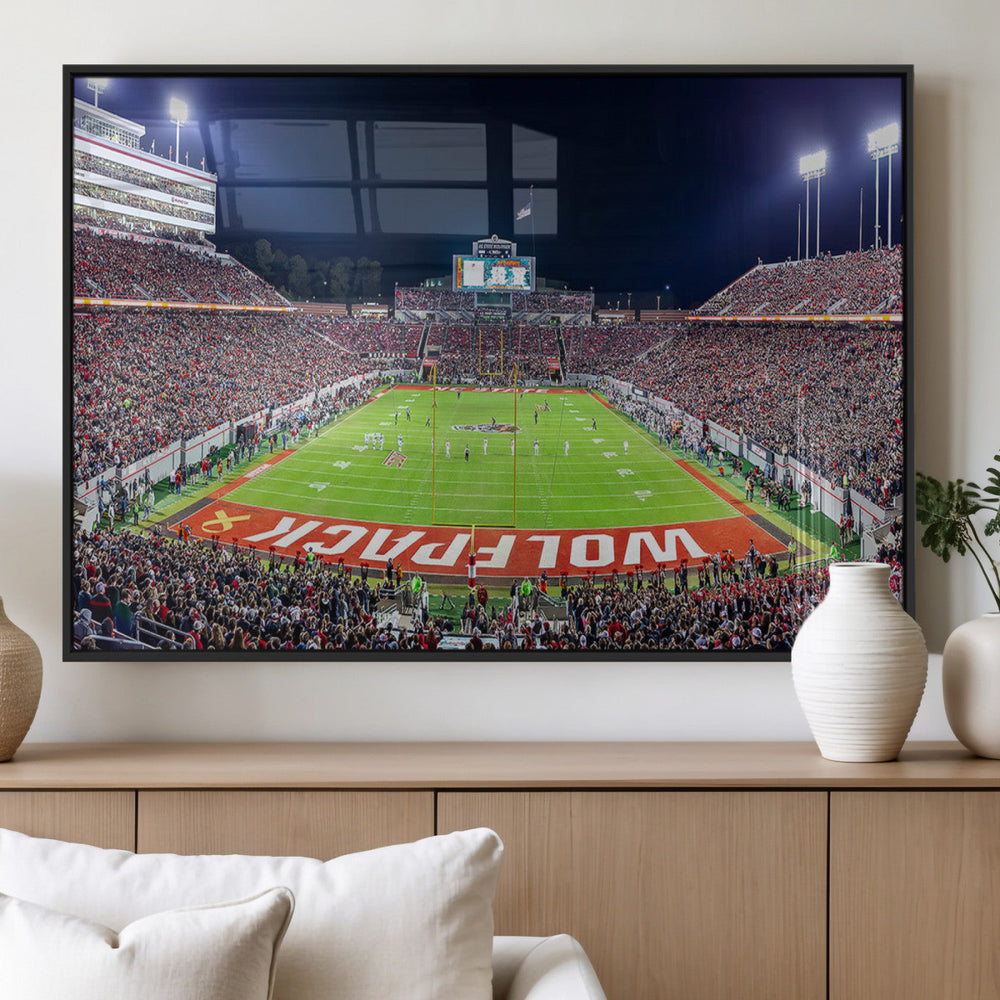 NC State Wolfpack Canvas Print - Raleigh Carter-Finley