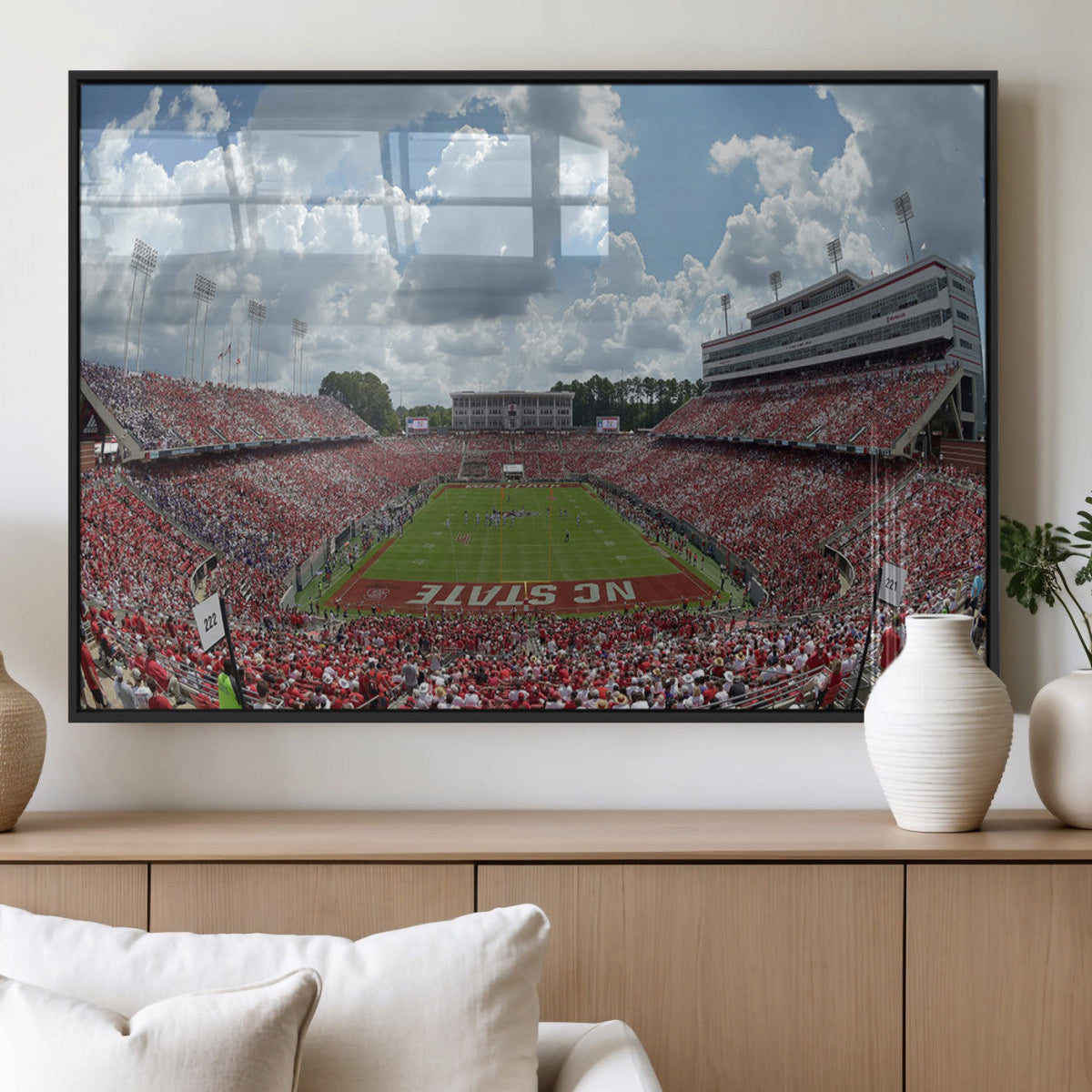 NC State Wolfpack Football Team Print Canvas- Raleigh
