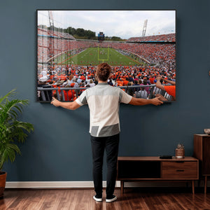 Virginia Cavaliers Football Team Print - Charlottesville Scott Stadium Print Wall Art Canvas