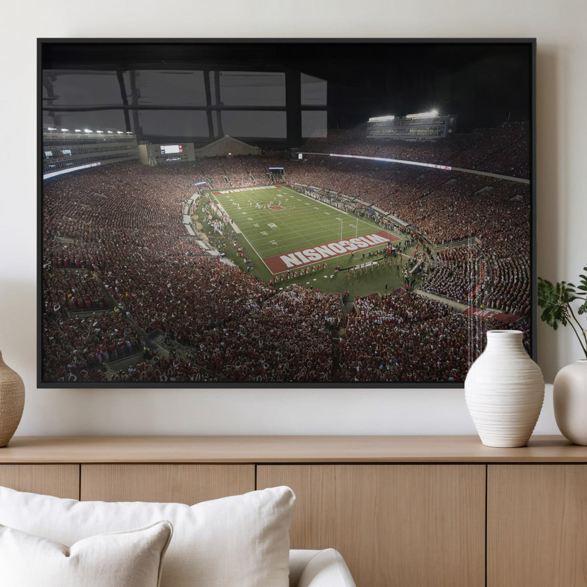 Wisconsin Badgers Football Team Print - Madison Camp Randall