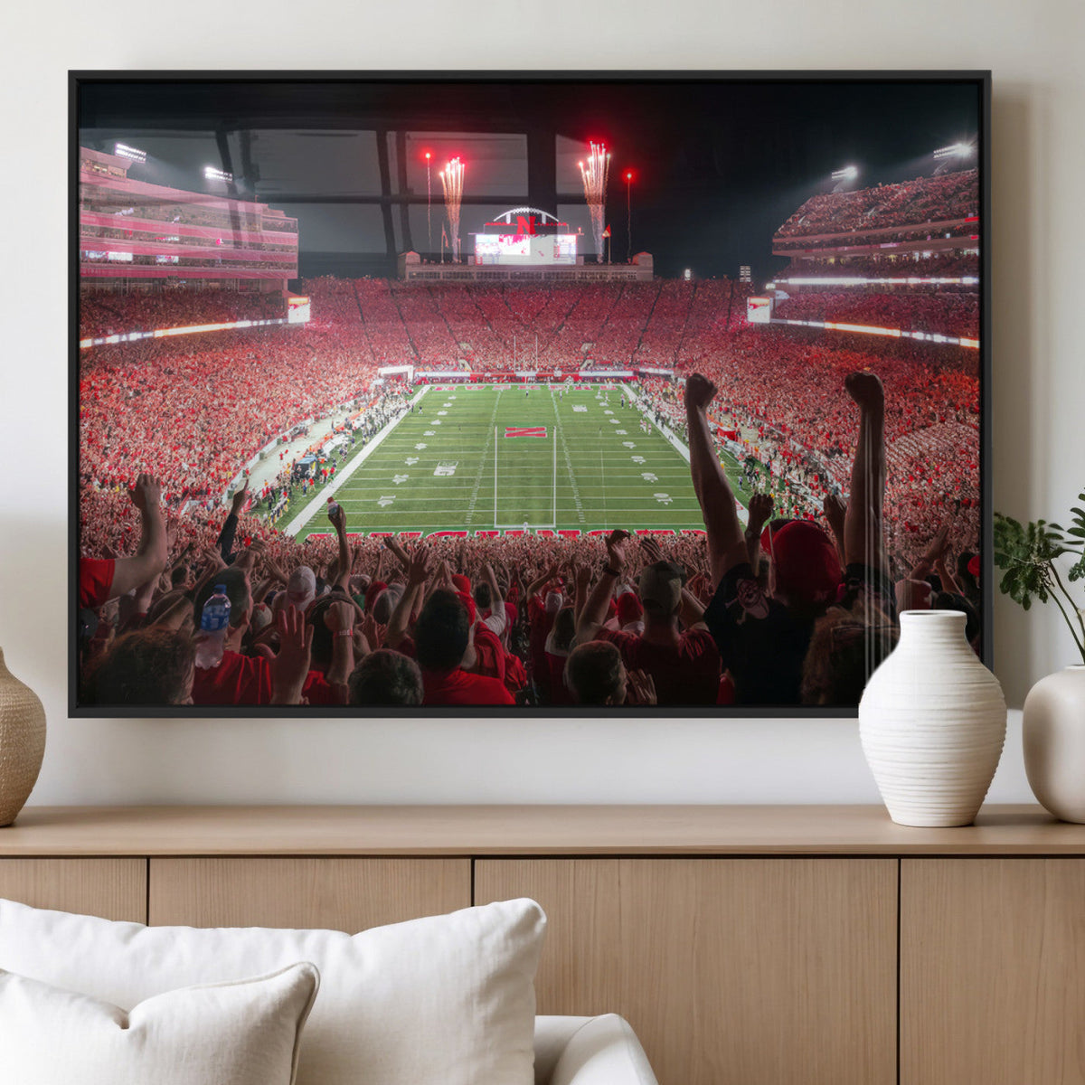 University of Nebraska Cornhuskers Football Team Print -