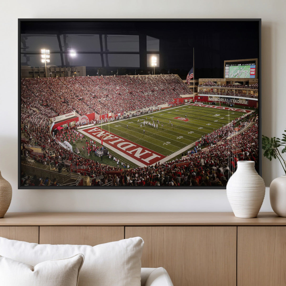 Indiana University Hoosiers Football Team Print Canvas -