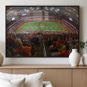 Syracuse University Orange Football Canvas Print, Football