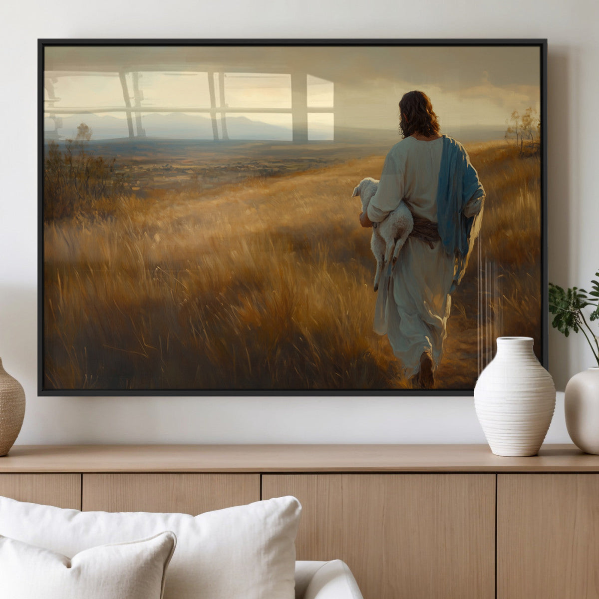 Jesus the Good Shepherd Wall Art Canvas Print -