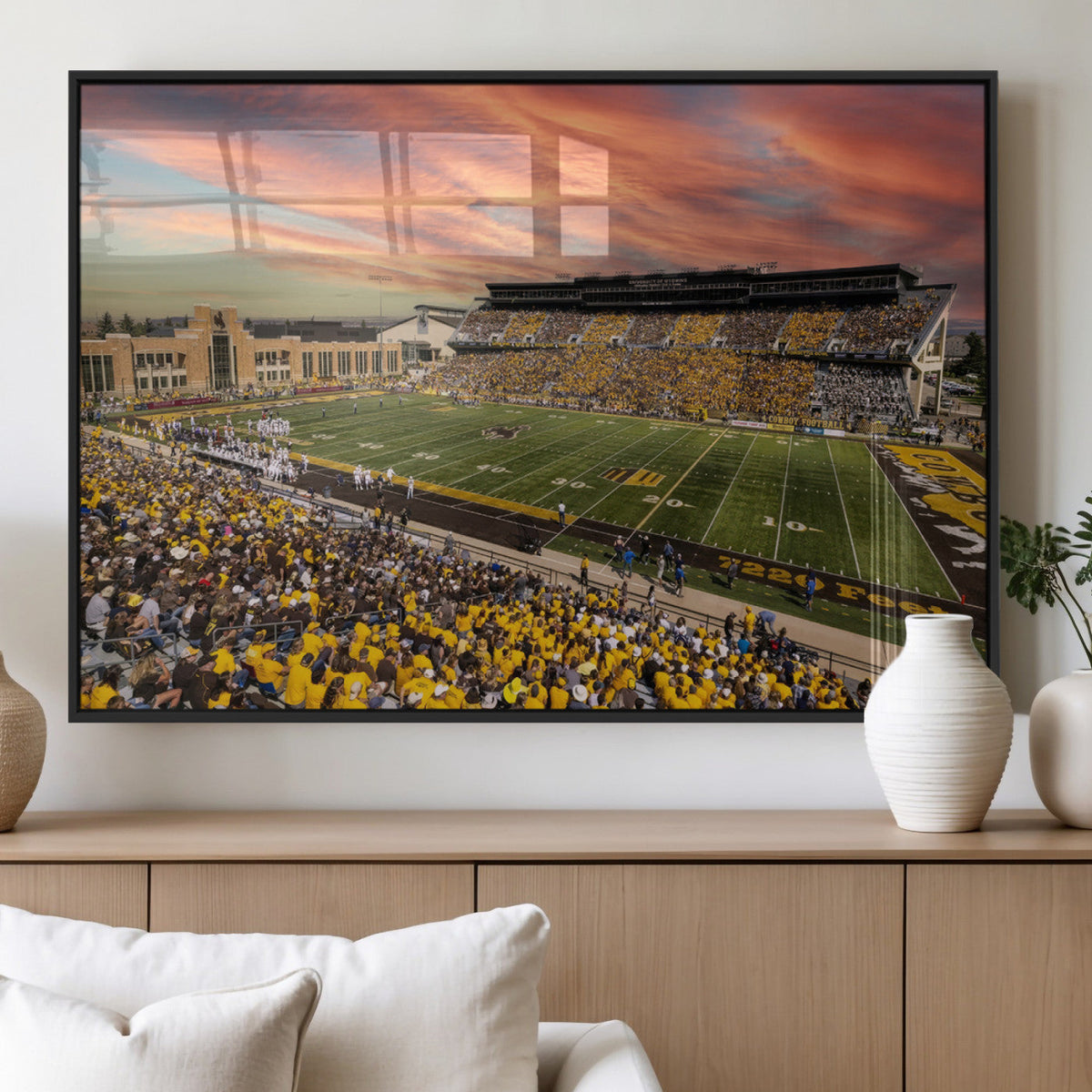 University of Wyoming Cowboys Football Team Print - Laramie