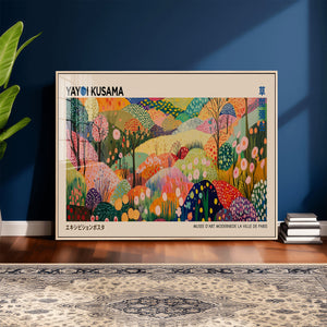 Yayoi Kusama Japanese Art Canvas Print, Abstract Art, Large