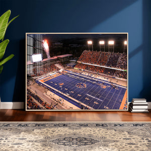Boise State Stadium Large Wall Art Canvas Print for Living