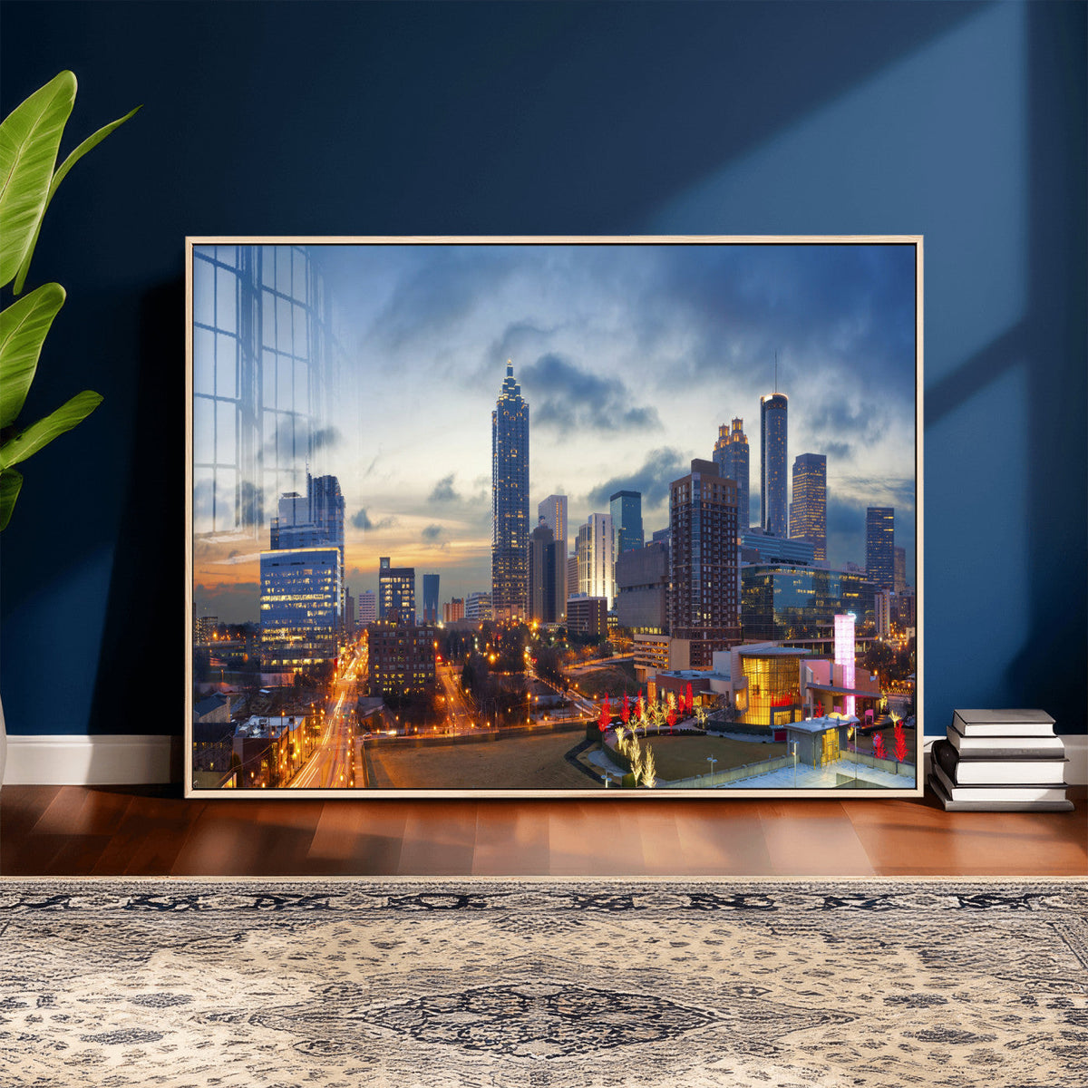 Atlanta Skyline Wall Art Canvas Print, Atlanta Downtown