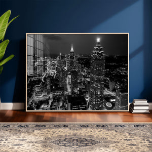 Atlanta Skyline Wall Art Canvas Print, Atlanta Downtown