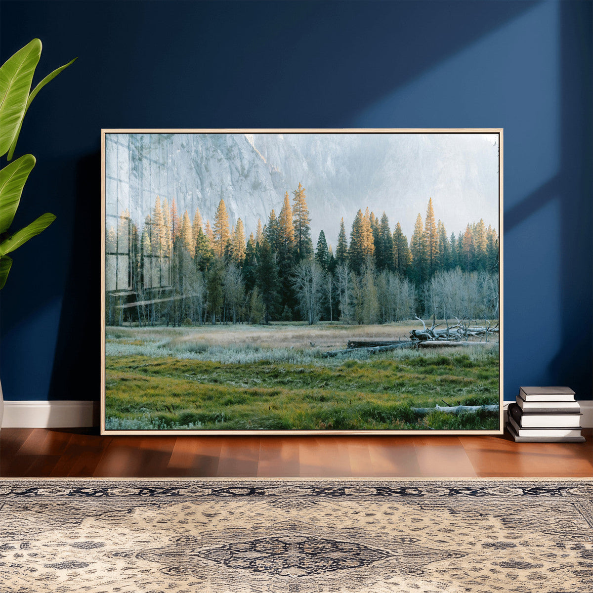 Forest Meadow Wall Art Canvas Print, Pine Tree Landscape