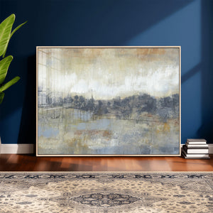Abstract Neutral Landscape Painting Wall Art