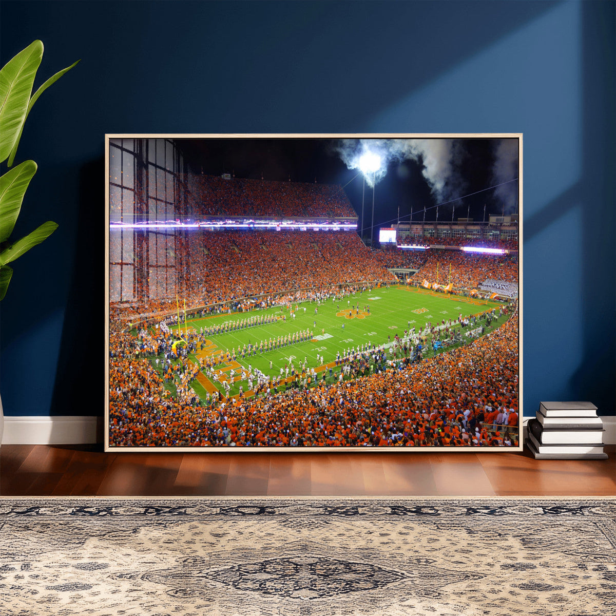 Clemson Football Stadium Wall Art Canvas Print, College