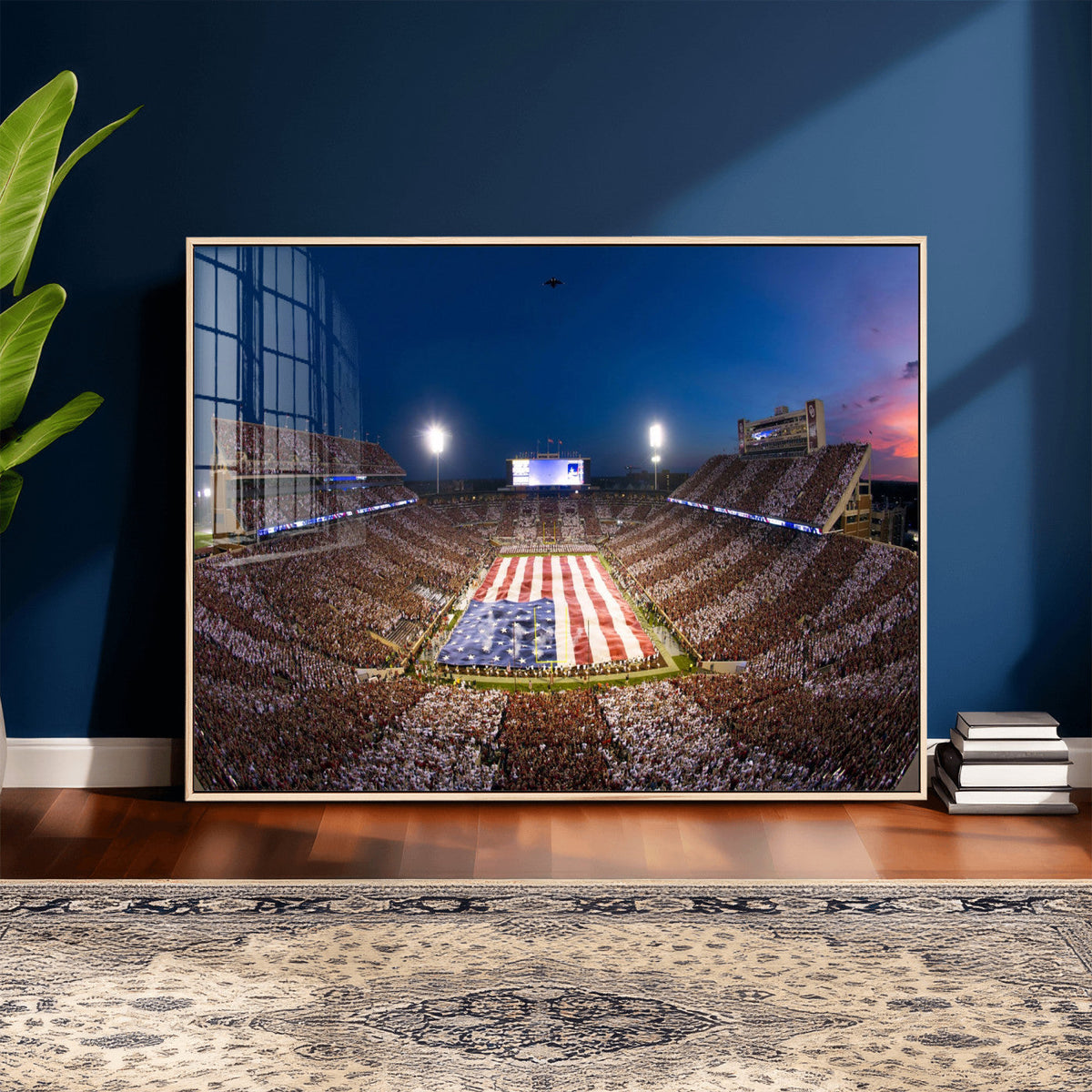 Oklahoma Sooners Memorial Stadium Wall Art Canvas Print,