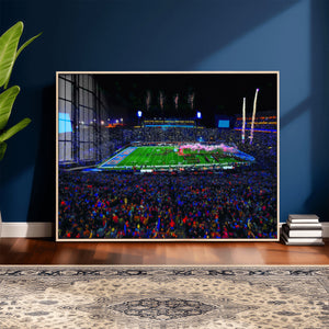 Ole Miss Rebels Vaught Hemingway Stadium Wall Art Canvas