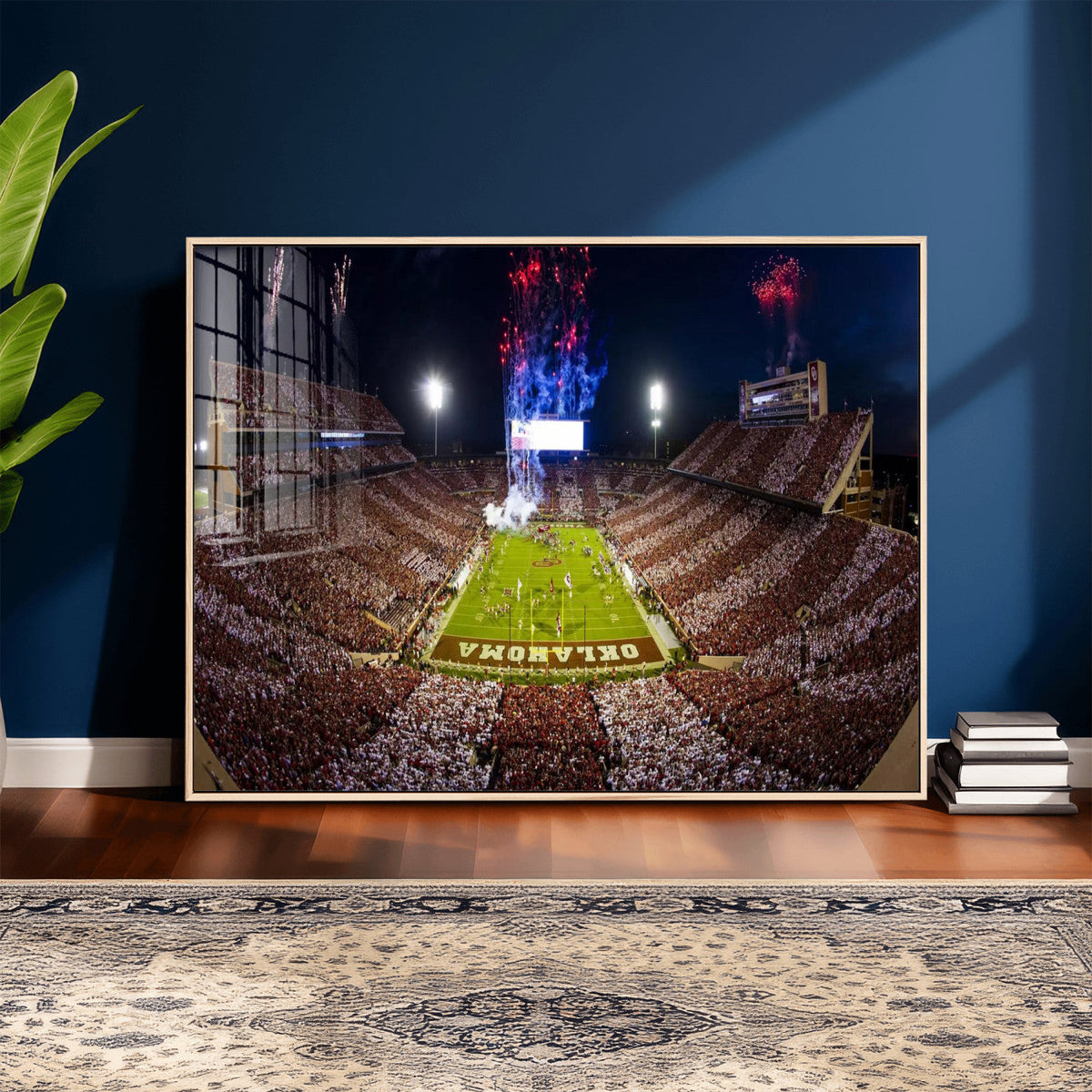 Oklahoma Memorial Stadium Wall Art Canvas Print – Oklahoma